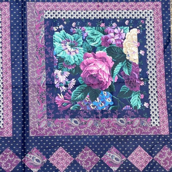 Vintage Floral Vicorian Pillow Fabric Panel By VIP Cranston Print Works Co. 45" - Picture 2 of 6